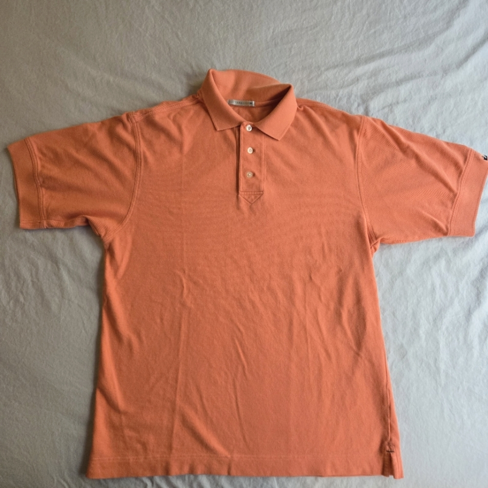 Cutter & Buck Light Orange Polo Men's  100% Cotton